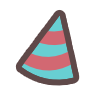 Blue Party Hat — Common Bongo Cat item