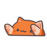 Orange White — Uncommon Bongo Cat item