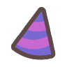 Purple Party Hat — Common Bongo Cat item