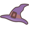 Purple Wizard Hat — Uncommon Bongo Cat item
