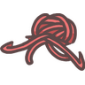 Red Yarn Bun — Common Bongo Cat item